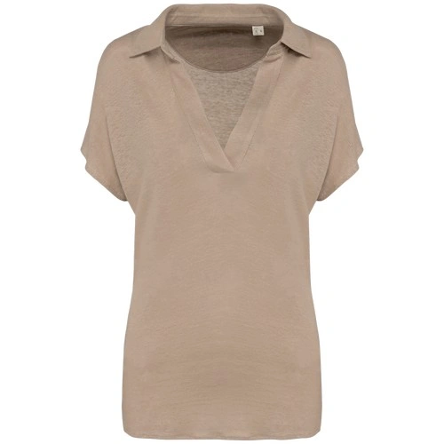 Polo de lino mujer