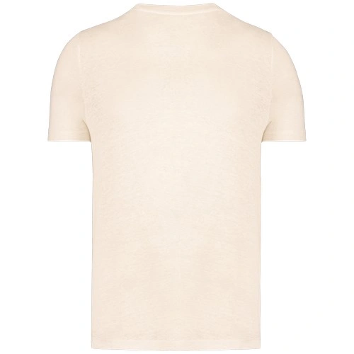 Camiseta lino cuello redondo hombre