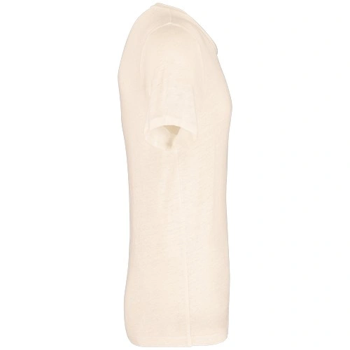 Camiseta lino cuello redondo hombre