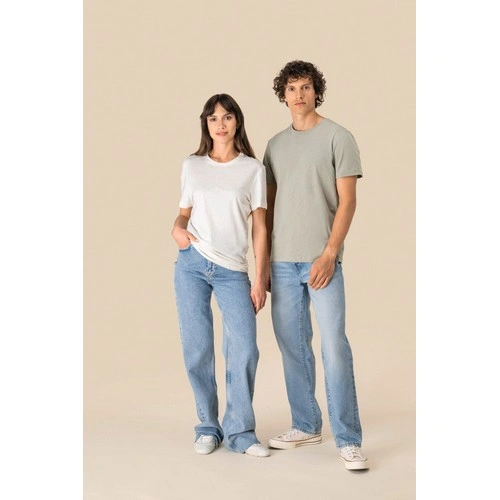 Camiseta ecorresponsable algodón orgánico y lino unisex
