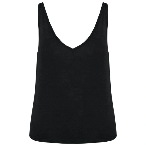 Camiseta de tirantes de lino mujer