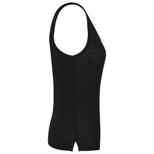 Camiseta de tirantes de lino mujer