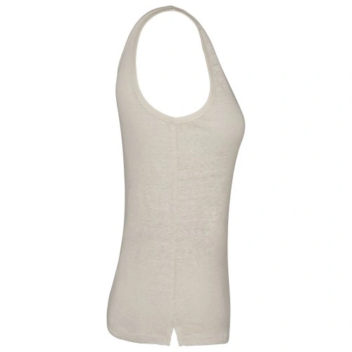 Camiseta de tirantes de lino mujer
