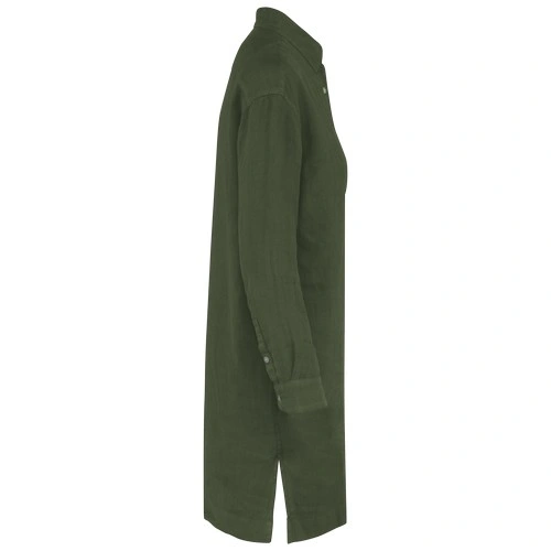 Vestido camisero de lino mujer