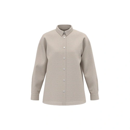 Camisa de lino oversize mujer