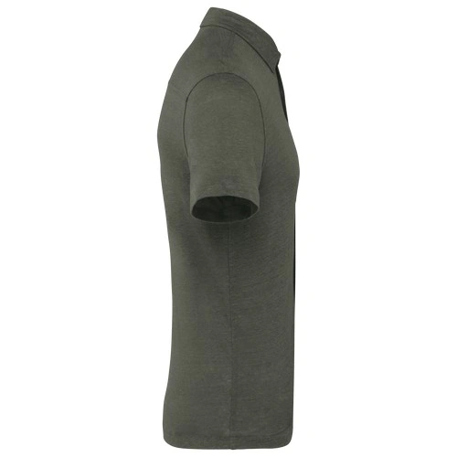 Camisa manga corta de lino hombre