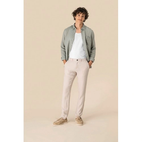 Pantalón lino hombre