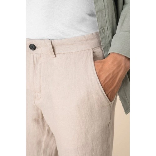 Pantalón lino hombre