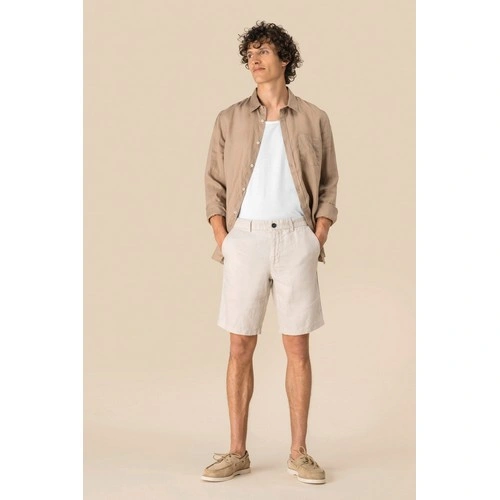 Bermuda de lino hombre