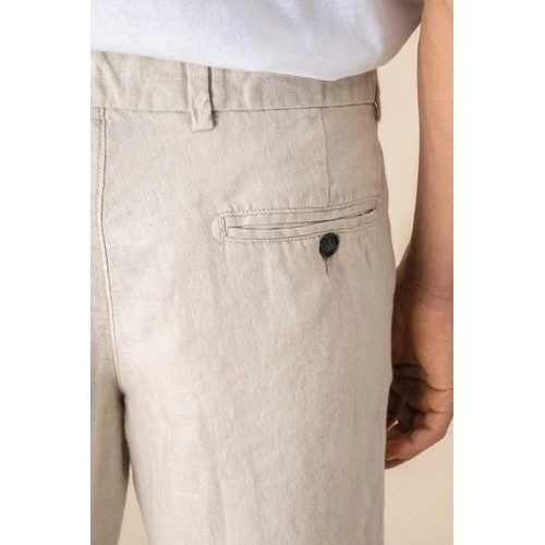Bermuda de lino hombre