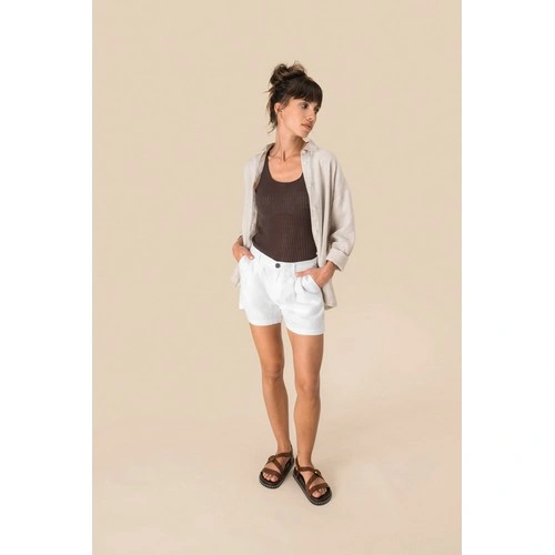 Short de lino mujer