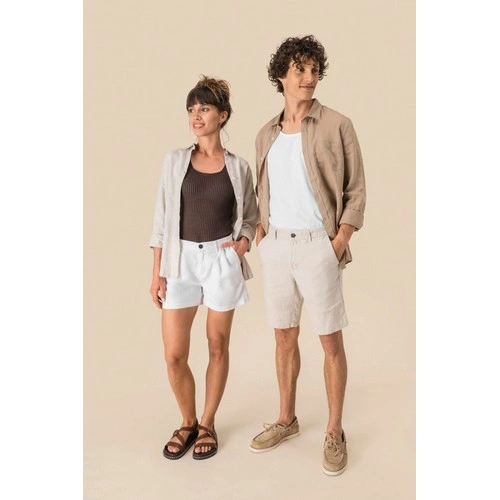 Short de lino mujer