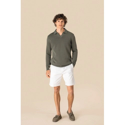 Jersey cuello polo hombre