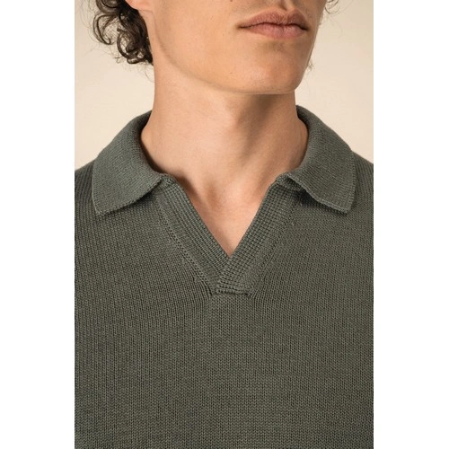 Jersey cuello polo hombre