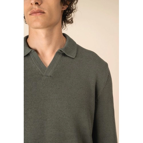Jersey cuello polo hombre
