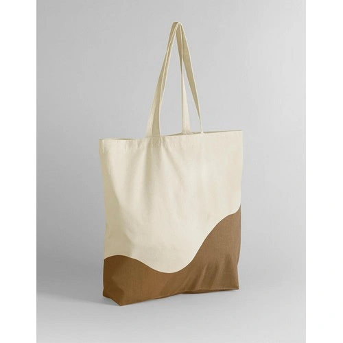bolsa NUEVO 2025 Tote de Algodón Orgánico Wave Print Maxi