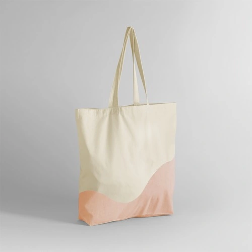 bolsa NUEVO 2025 Tote de Algodón Orgánico Wave Print Maxi