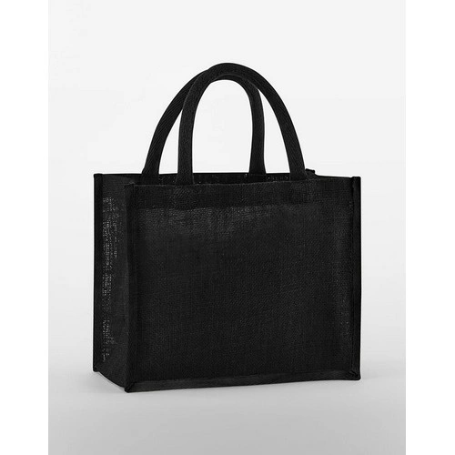 bolsa Bolsa tote Midi de yute almidonado natural