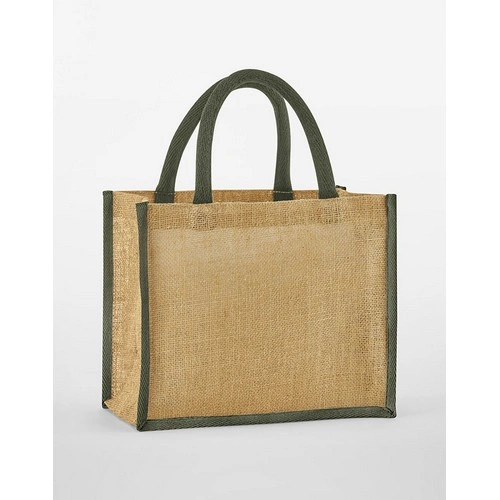 bolsa Bolsa tote Midi de yute almidonado natural