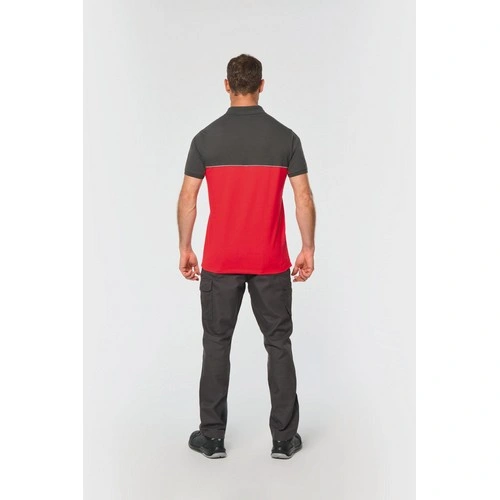 Polo bicolor ecorresponsable manga corta - Unisex