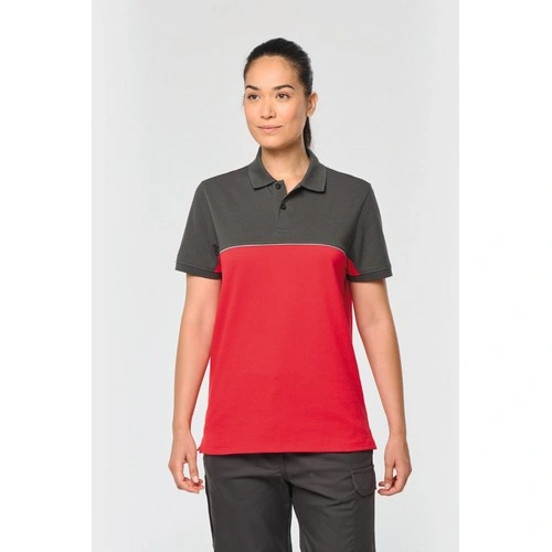 Polo bicolor ecorresponsable manga corta - Unisex