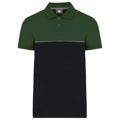 Polo bicolor ecorresponsable manga corta - Unisex