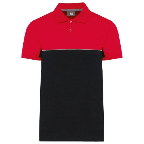 Polo bicolor ecorresponsable manga corta - Unisex