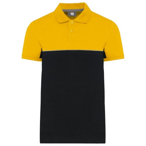 Polo bicolor ecorresponsable manga corta - Unisex
