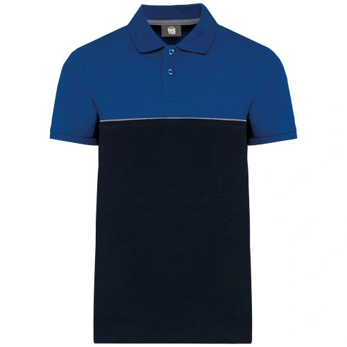Polo bicolor ecorresponsable manga corta - Unisex