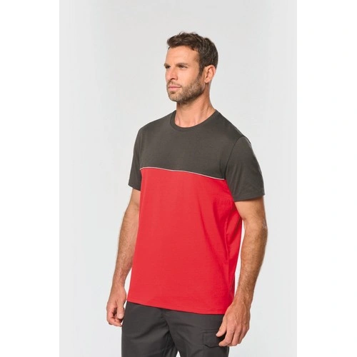 Camiseta bicolor ecorresponsable manga corta - Unisex