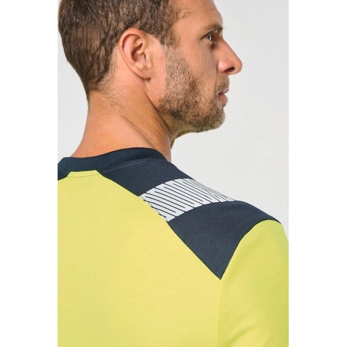 Camiseta de seguridad reciclada cuello redondo manga larga unisex