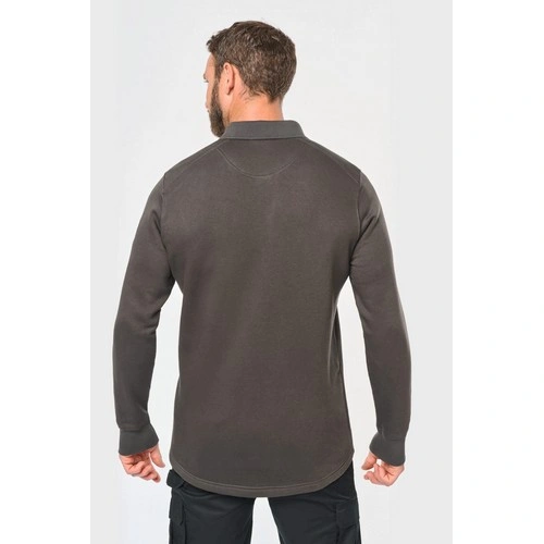 Sudadera cuello polo
