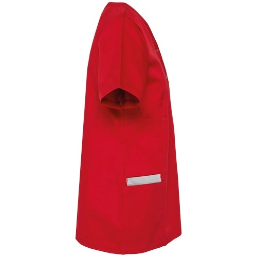 Blusa polialgodón con botones a presión mujer