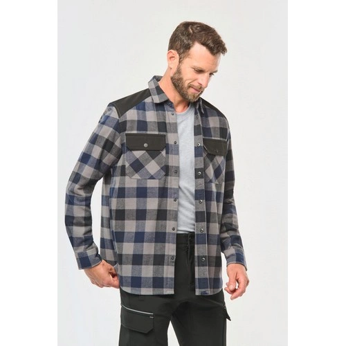 Camisa a cuadros con bolsillos