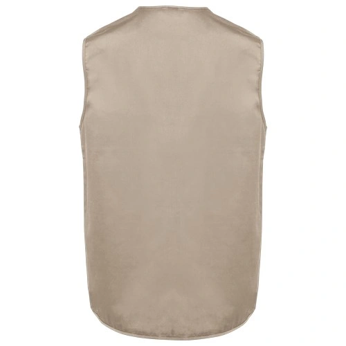 Chaleco polialgodón multibolsillos con forro - Unisex
