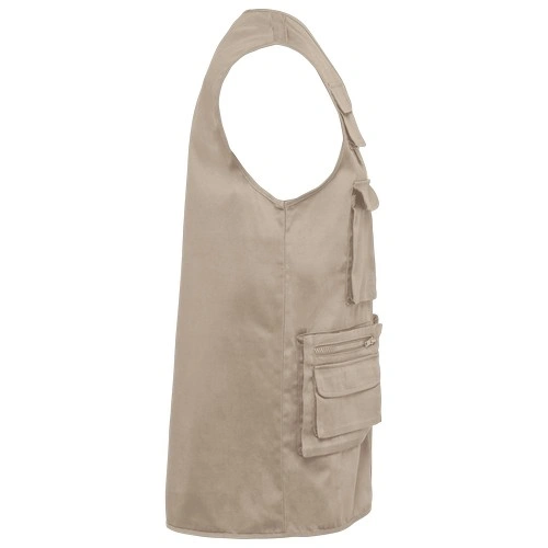 Chaleco polialgodón multibolsillos con forro - Unisex