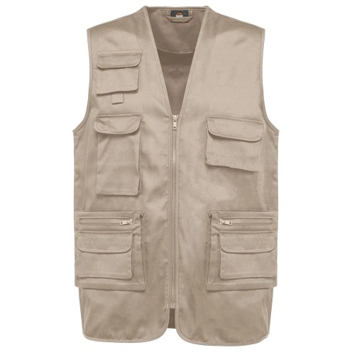 Chaleco polialgodón multibolsillos con forro - Unisex