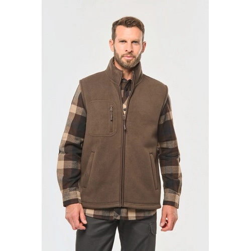 Chaleco polar con interior de sherpa unisex