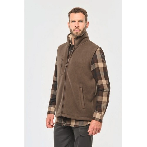 Chaleco polar con interior de sherpa unisex