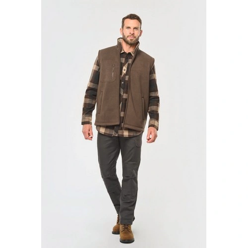 Chaleco polar con interior de sherpa unisex