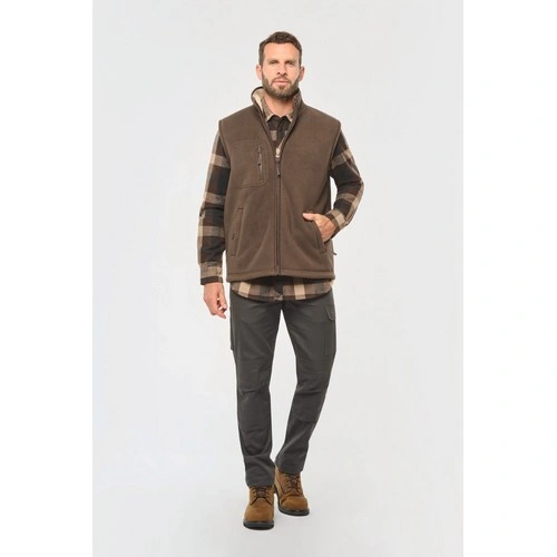 Chaleco polar con interior de sherpa unisex