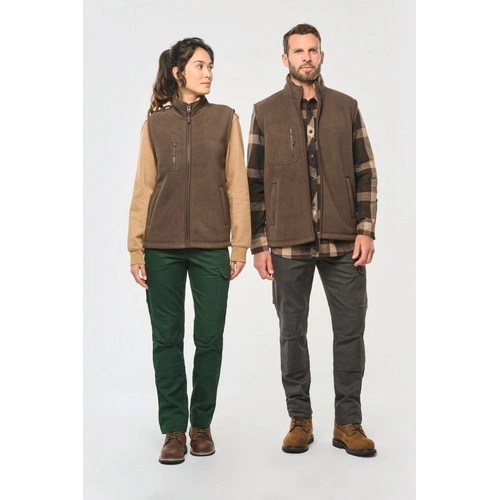 Chaleco polar con interior de sherpa unisex