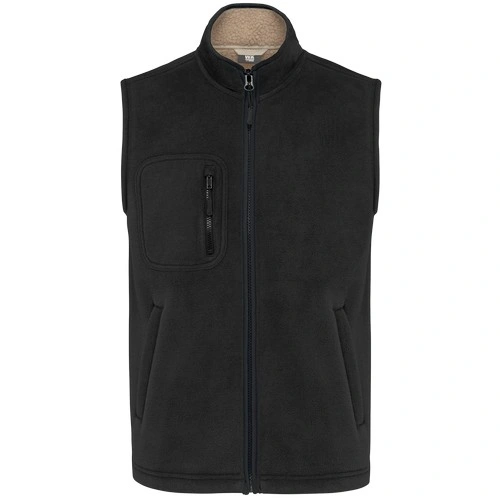 Chaleco polar con interior de sherpa unisex