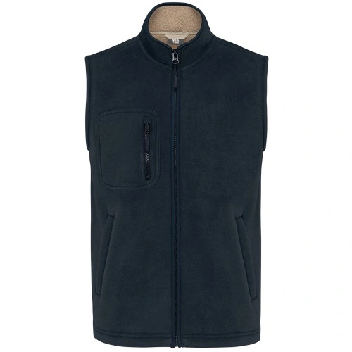 Chaleco polar con interior de sherpa unisex