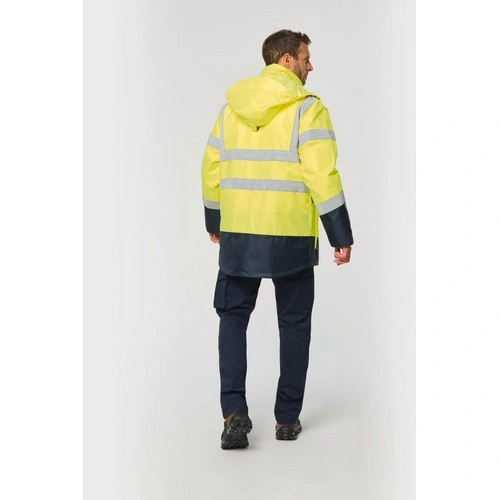 Parka de seguridad reciclada 4 en 1 unisex