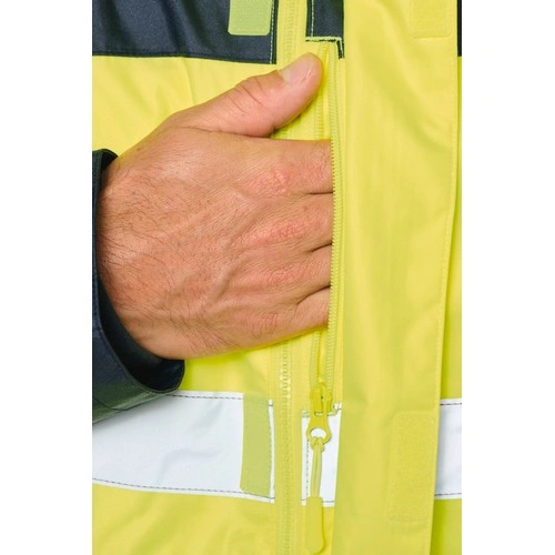 Parka de seguridad reciclada 4 en 1 unisex