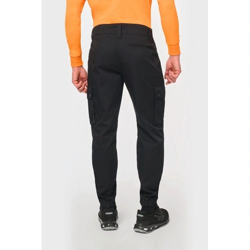 Pantalón cargo unisex con bajo elástico