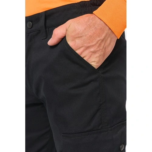 Pantalón cargo unisex con bajo elástico