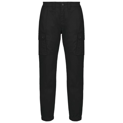 Pantalón cargo unisex con bajo elástico