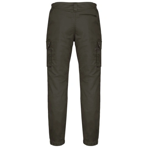 Pantalón cargo unisex con bajo elástico
